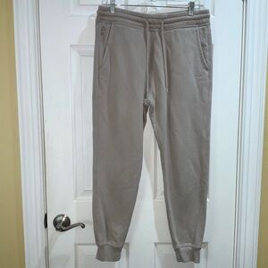 Hollister men’s sweatpants joggers Sz L front slash pockets inset zip pocket